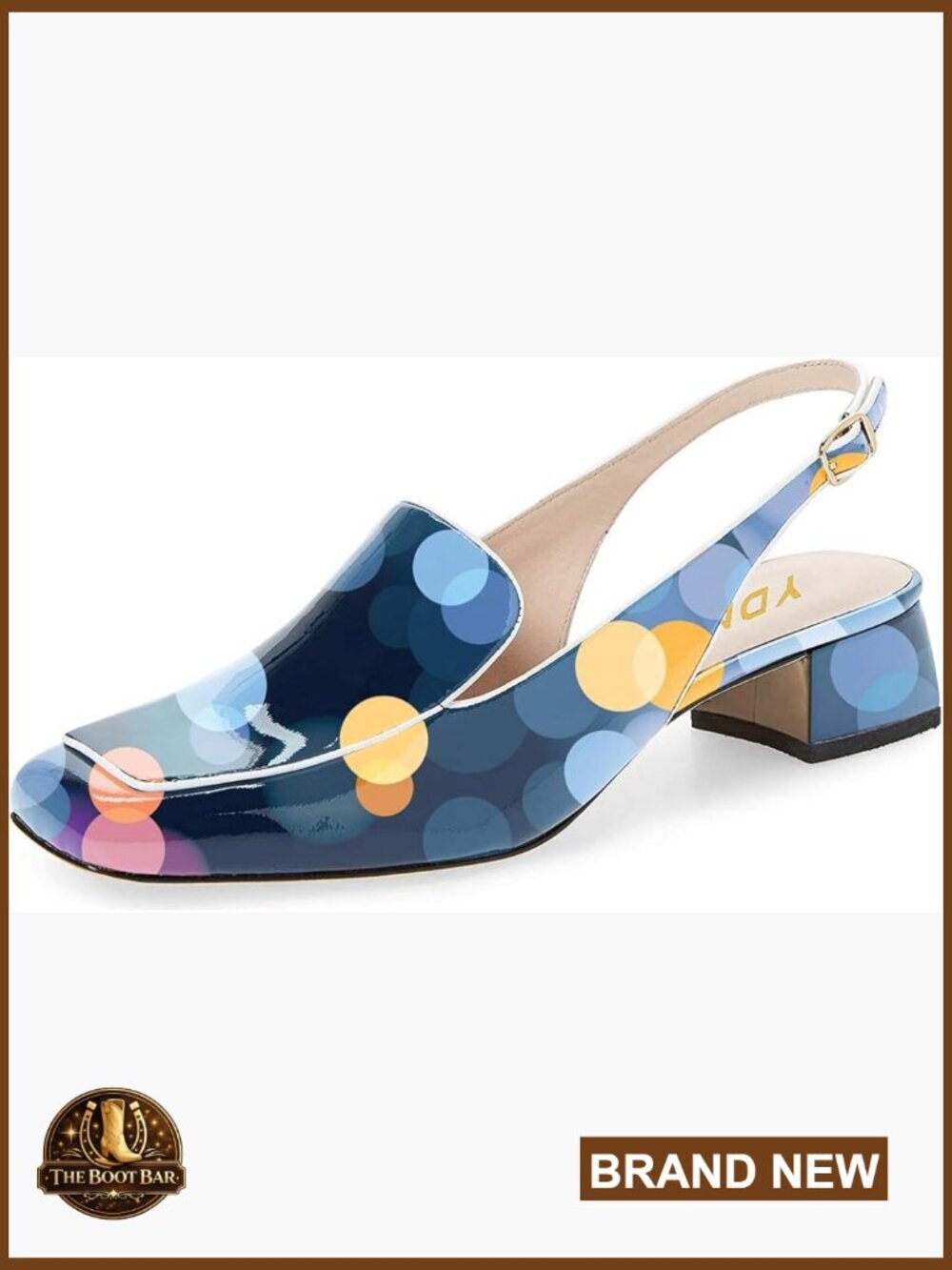 Closed Square Toe Block Low Heels Slingback Loafers Dressy Office Pumps